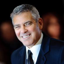 George Clooney lors des BAFTA à Londres le 12 février 2012.