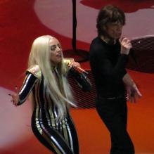 Lady Gaga et les Rolling Stones au Prudential Center à Newark, New Jersey, le 15 décembre 2012.