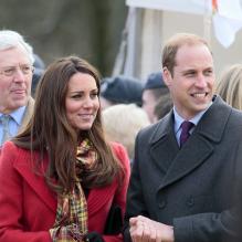 <p>Le duc et la duchesse de Cambridge en Ecosse le 5 avril 2013</p>