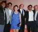  Jo-Wilfried Tsonga, Rafael Nadal, Mélanie-Antoinette de Massy, Albert II de Monaco, Fabio Fognini et Björn Borg. Soirée lors du Rolex Masters de Monte-Carlo, le 19 avril 2013 