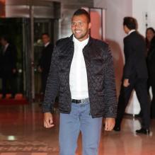 <p>Jo-Wilfried Tsonga. Soirée lors du Rolex Masters de Monte-Carlo, le 19 avril 2013</p>