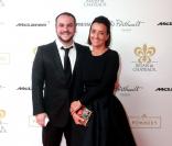 François-Xavier Demaison et sa femme Emmanuelle au Dîner des Grands Chefs au Old Billingsgate à Londres, le 22 avril 2013.