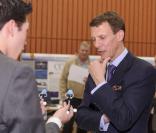  Le prince Joachim de Danemark à l'Université danoise de technologie le 30 avril 2013 à Copenhague, pour une remise de prix. 