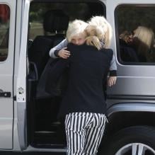 Gwen Stefani dépose son fils Zuma à l'école dans le quartier de Beverly Hills, à Los Angeles, le 8 mai.