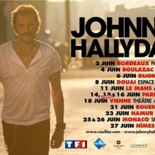 Pour son 70e anniversaire, Johnny Hallyday sera en tournée du 2 au 27 juin 2013.