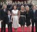 Jean Sarkozy, Louis Sarkozy, Cécilia Attias (encore épouse de Nicolas Sarkozy à l'époque), Jeanne Marie et Judith Martin et Pierre Sarkozy. Le 16 mai 2007 à Paris.