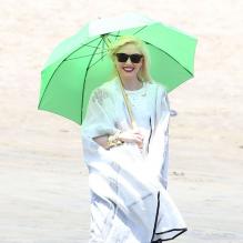 Gwen Stefani sur la plage de Santa Marina le samedi 18 mai 2013.