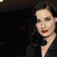 Dita Von Teese passe par la soirée Magnum après le Global Gift Gala, le 19 mai 2013.