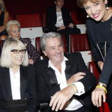 Mireille Darc, Alain Delon et Roselyne Bachelot le 18 septembre 2012 à Paris.