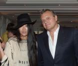Exclusif - Jean-Charles de Castelbajac et l'actrice Pom Klementieff à la soirée de lancement de la saison estivale du Grand-Hôtel du Cap-Ferrat à l'Hôtel de Vendôme à Paris, le 18 juin 2013.