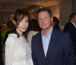 Exclusif - Anne Parillaud et Marc Leveau (directeur du Grand-Hôtel) à la soirée de lancement de la saison estivale du Grand-Hôtel du Cap-Ferrat à l'Hôtel de Vendôme à Paris, le 18 juin 2013.