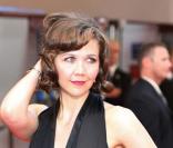 Maggie Gyllenhaal, sublime, à la première de Batman, à Londres, le 21/07/08