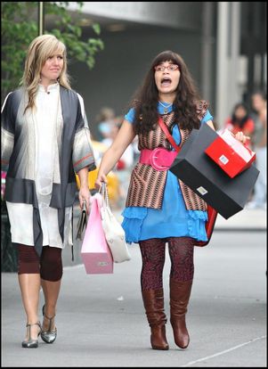 America Ferrera en plein tournage