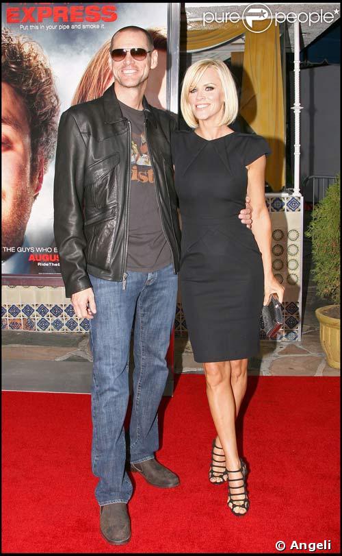 Jim Carrey et Jenny McCarthy à l'avant-première de Pineapple Express, le 31/07/08
