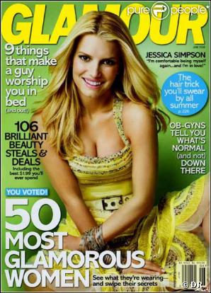 Jessica Simpson pour Glamour