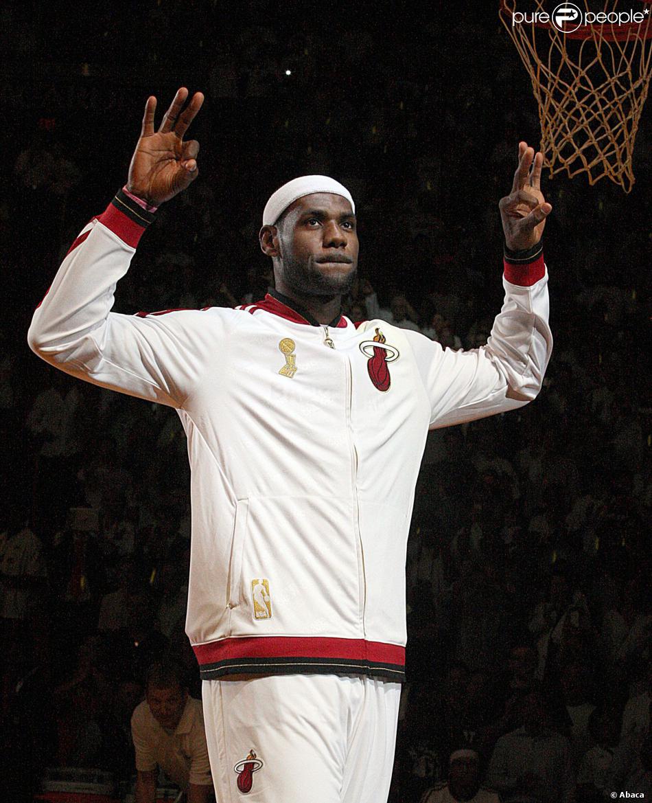 LeBron James à l'AmericanAirlines Arena de Miami, le 29 octobre 2013