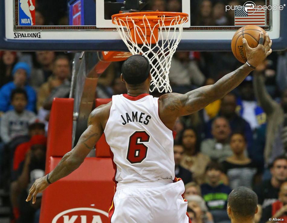 LeBron James le 20 janvier 2014 lors d'un match face à Atlanta à Atlanta