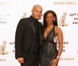 Mel B avec Stephen Belafonte au festival de Television de Monte Carlo