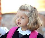 Rentrée des classes pour Leonor, la fille de Letizia d'Espagne, le 15/09/08