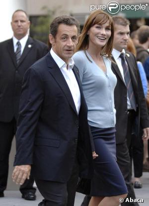 Nicolas et Carla, en visite à Big Apple...