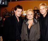 Les mannequins Philippe Reynaud et Arnaud Lemaire (venu sans sa compagne Claire Chazal) ont posé avec Muriel Robin