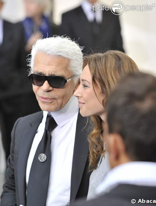 Karl Lagerfeld et Laura Smet, le 3/10/08