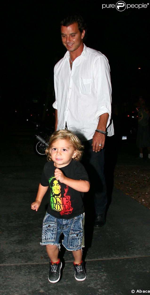 Gavin Rossdale et son fils, sans Gwen...à L.A.