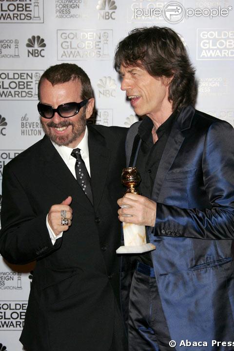 Mick Jagger et Dave Stewart recompenses aux Golden Globe 2005 