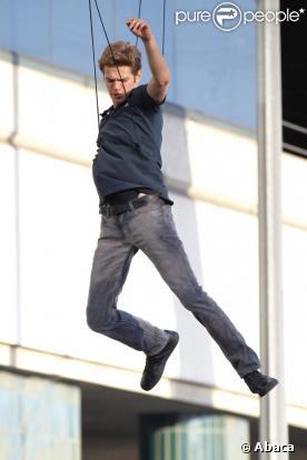 Hayden Christensen sur le tournage d'une pub