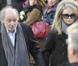 Claude Berri et Nathalie Rheims aux obsèques de Guillaume Depardieu