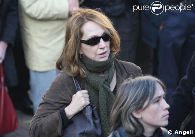 Nathalie Baye aux obsèques de Guillaume Depardieu : 