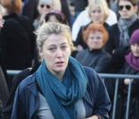 Valeria Bruni-Tedeschi aux obsèques de Guillaume Depardieu : 