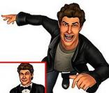 David Hasselhoff dans le jeu video Pain