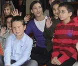 Ingrid Betancourt à Oviedo avec les enfants