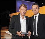 Johnny Hallyday et Michel Denisot