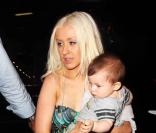 Christina Aguilera et son fils Max Liron