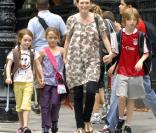 Julianne Moore et ses trois enfants