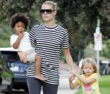 Heidi Klum et ses enfants Leni et Henry