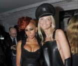 Mia Frye et Sarah Marshalll à la soirée Black Leather Ball chez JC Jitrois, le 20/11/08
