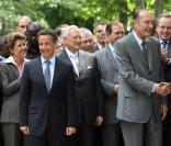 Youssou N'Dour et les Présidents Chirac et Sarkozy