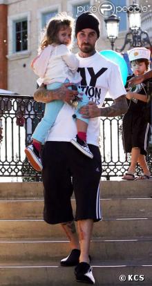 Travis Barker et sa fille Alabama