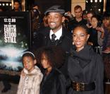 Will Smith avec sa femme Jada et ses enfants Willow et Jaden