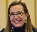 Carole Bouquet à une conférence à l'Unesco, le 10/12/08
