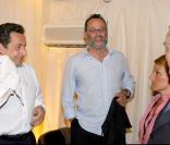 Nicolas Sarkozy et Jean Reno 