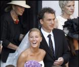Stéphanie Renouvin, petite-fille de Sean Connery et son mari Julien Hervé