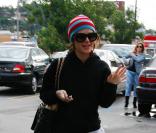 Rachel Bilson à la sortie de son magasin