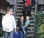 Jayden et Sean Spears avec papy