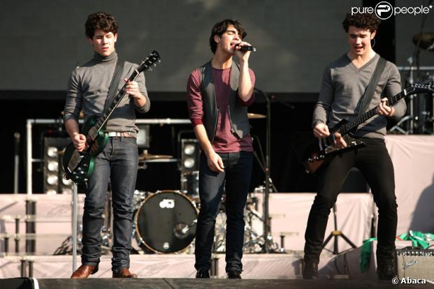 Les Jonas Brothers en concert à Mexico le 20 décembre