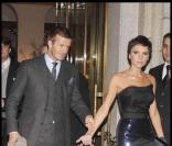 David et Victoria Beckham à Milan, le 20/12/08