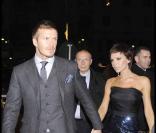 David et Victoria Beckham à Milan, le 20/12/08